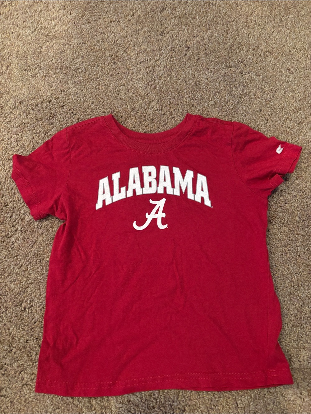 Red Alabama Kids Short Sleeve Tee